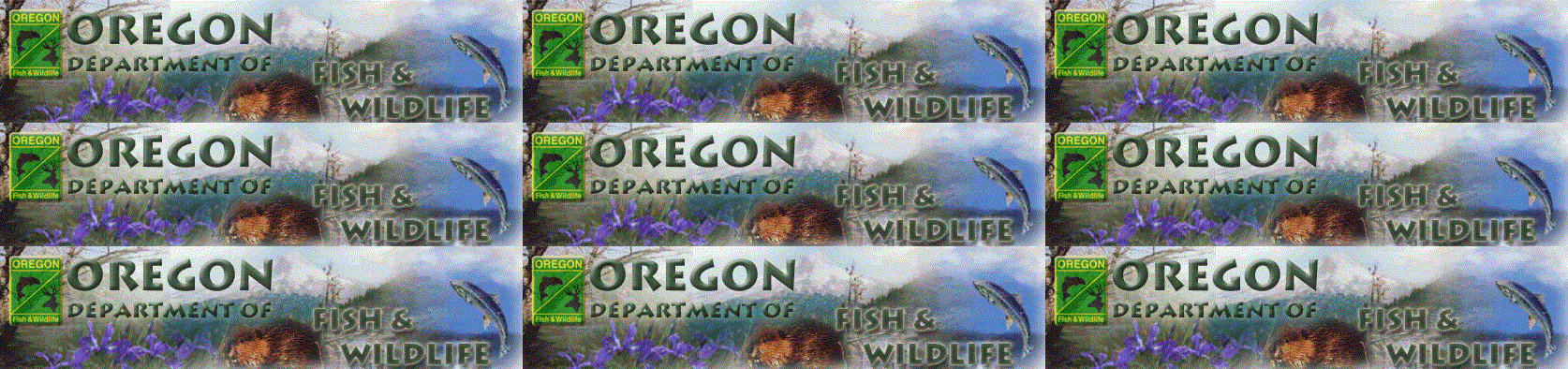 Tiled image of Oregon Department of Fish and Wildlife logo